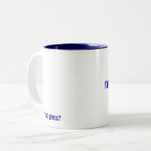 Ich gab meine Kindheit für DIESES auf? Zweifarbige Tasse (Vorderseite Links)