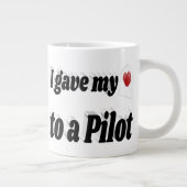 Ich gab meinem Herz einen schwarzen Text von Pilot Jumbo-Tasse (Rechts)