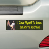 Ich gab mich Jesus… Autoaufkleber (Auf Auto)