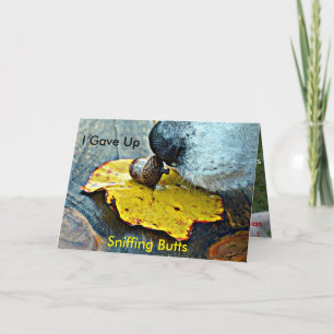 Ich gab oben schnüffeln Hintern-Weihnachtskarte Feiertagskarte