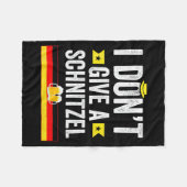 Ich geb' kein Schnitzel auf Deutsch  Fleecedecke (Vorderseite (Horizontal))