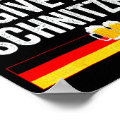 Ich geb' kein Schnitzel auf Deutsch Poster (Ecke)