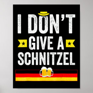 Ich geb' kein Schnitzel auf Deutsch Poster