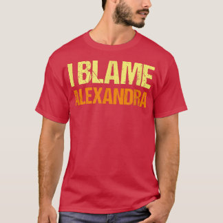 Ich gebe Aleandra Funny Friends Spaß Buddy weiß es T-Shirt