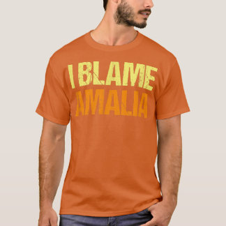Ich gebe Amalia Funny Friends Spaß Buddy weiß es A T-Shirt