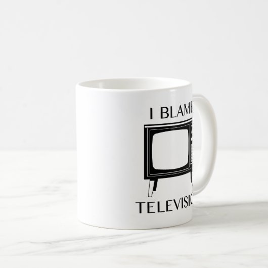 Ich gebe dem Fernsehen die Schuld Kaffeetasse (VorderseiteRechts)