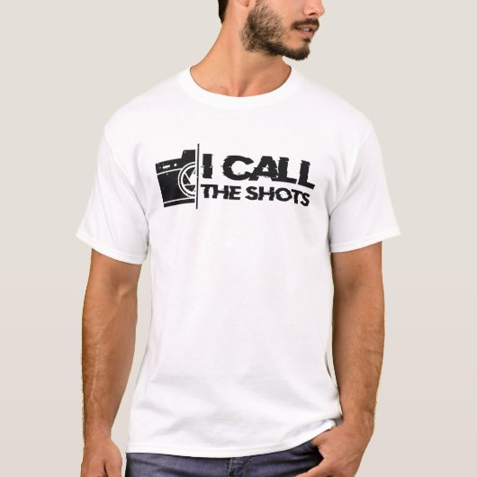 Ich gebe den Ton an Black Distressed Design T-Shirt (Vorderseite)
