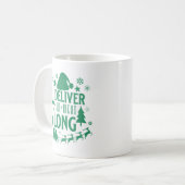 Ich gebe die ganze Nacht lang schöne Weihnachtsfei Kaffeetasse (Vorderseite Links)