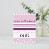 Ich gebe dir Erholung Postkarte (Stehend Vorderseite)