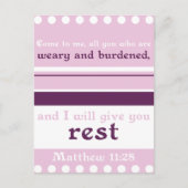 Ich gebe dir Erholung Postkarte (Vorderseite)