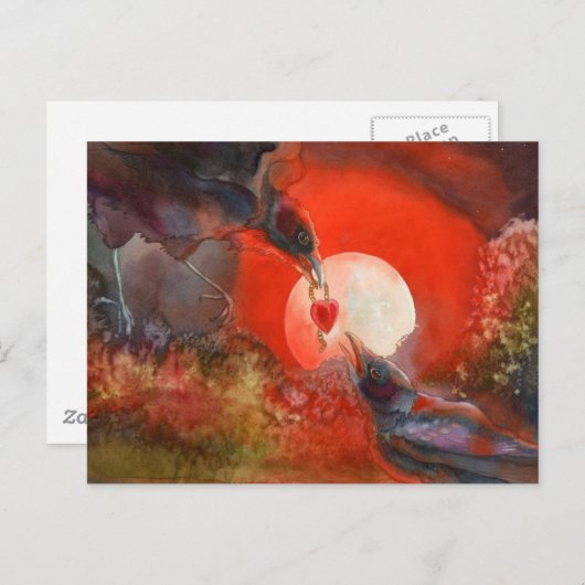 Ich gebe dir mein Herz Postkarte (Vorne/Hinten)