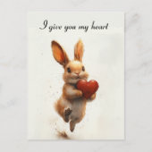 Ich gebe dir mein Herz Postkarte (Vorderseite)
