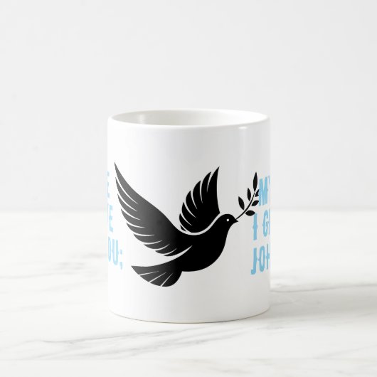 Ich gebe dir meinen Frieden Kaffeetasse (Mittel)
