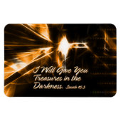 Ich gebe dir Schätze in der Dunkelheit Isaiah Magnet (Horizontal)