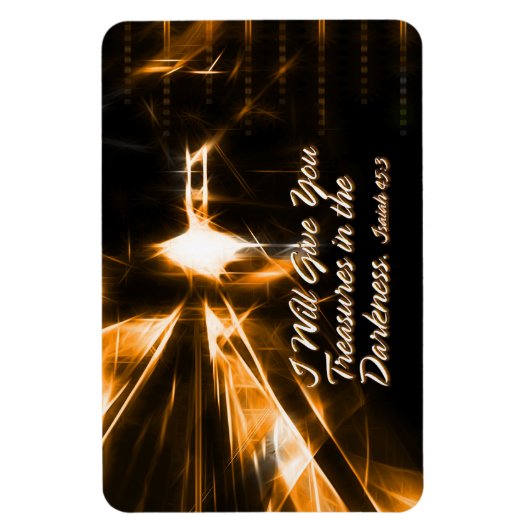 Ich gebe dir Schätze in der Dunkelheit Isaiah Magnet (Vertikal)