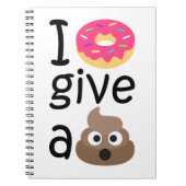 Ich gebe ein gekackt Emoji Notizblock (Vorderseite)