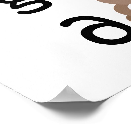 Ich gebe ein gekackt Emoji Poster (Ecke)