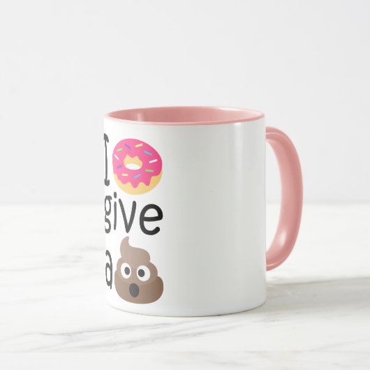 Ich gebe ein gekackt Emoji Tasse (VorderseiteRechts)