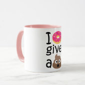 Ich gebe ein gekackt Emoji Tasse (Vorderseite Links)