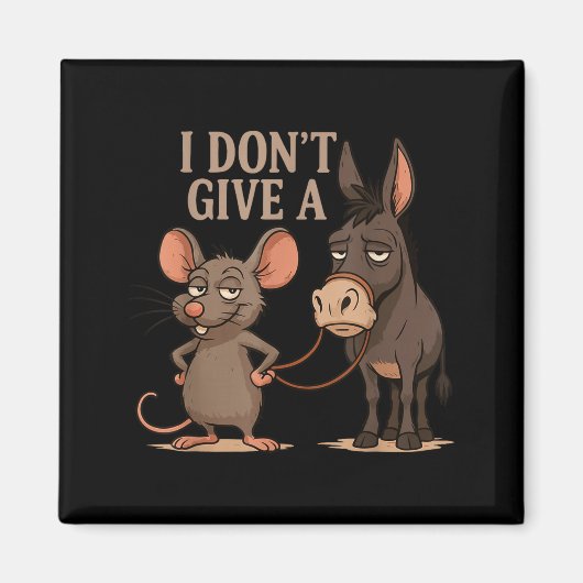 Ich Gebe Einen Ratten Sarkasmus, Lustige Ratten Me Magnet (Vorne)