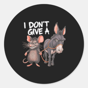 Ich Gebe Einer Ratte Eine Maus Esel Lustig Sarkast Runder Aufkleber