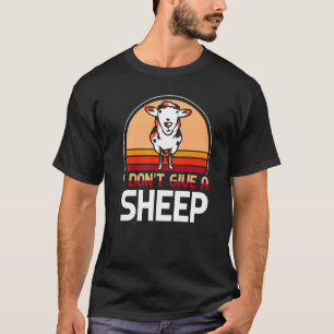 Ich Gebe Einer Schwarz-Weißen Farm-Schaf Nicht T-Shirt