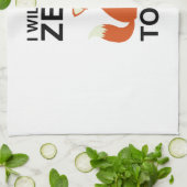 Ich gebe heute Null Fuchs Handtuch (Gefaltet)