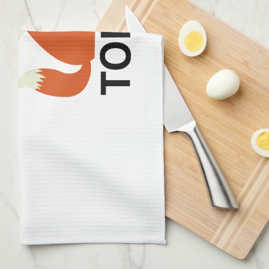 Ich gebe heute Null Fuchs Handtuch (Viertel Falte)