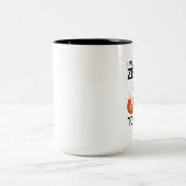 Ich gebe heute Null Fuchs Zweifarbige Tasse (Mittel)