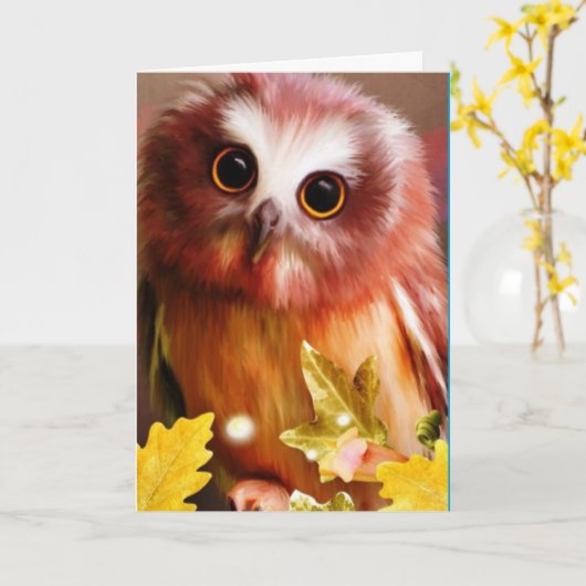 ICH "GEBE IHNEN EIN HOOT", DASS SIE EINEN GLÜCKLIC KARTE (Gelbe Blume)