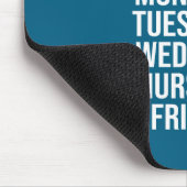 Ich gebe immer 100% bei der Arbeit Lustige Arbeits Mousepad (Ecke)