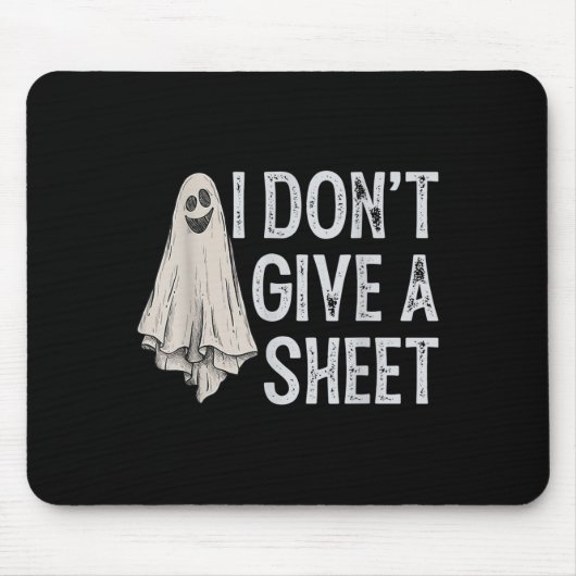 Ich gebe kein Blatt Boo Funny Halloween Mousepad (Vorne)