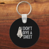 Ich gebe kein Blatt Boo Funny Halloween Schlüsselanhänger (Vorderseite)