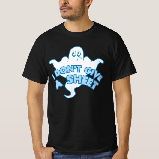 Ich gebe kein Blatt - Funny Ghost-Zitat T-Shirt (Vorderseite)