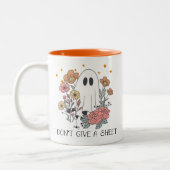 Ich gebe kein Blatt lustig Zweifarbige Tasse (Links)