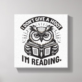 Ich gebe kein Hoot Leinwanddruck