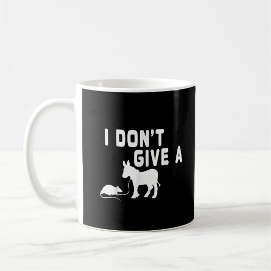 Ich gebe kein Ratten-Geschenk lustigen Donkey, Ani Kaffeetasse (Links)