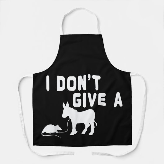 Ich gebe kein Ratten-Geschenk lustigen Donkey, Ani Schürze (Vorderseite)