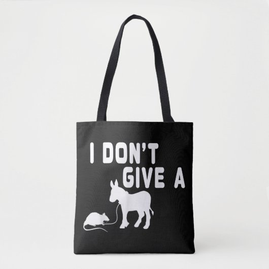 Ich gebe kein Ratten-Geschenk lustigen Donkey, Ani Tasche (Vorderseite)