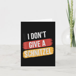 Ich gebe kein Schnitzel _1 Karte