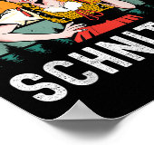 Ich gebe kein Schnitzel Beer Wurst Funny Deutsch Poster (Ecke)