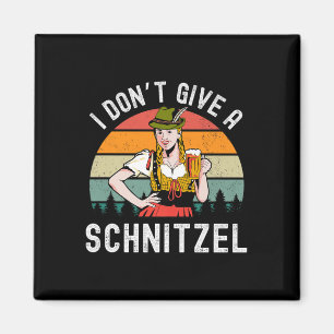 Ich gebe kein Schnitzel Beer Wurst Funny German Pr Magnet