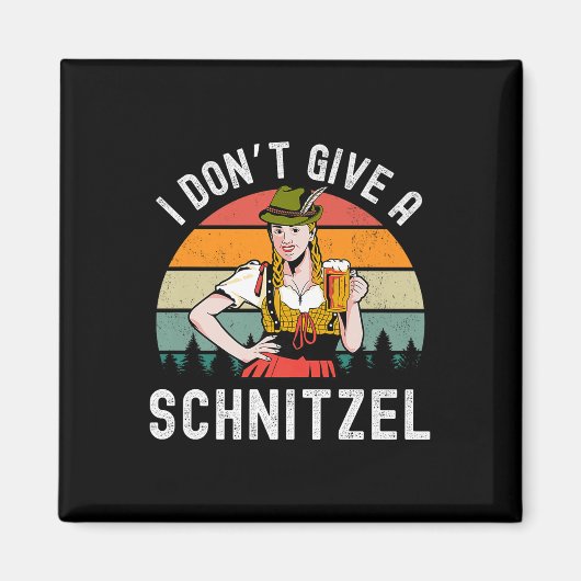 Ich gebe kein Schnitzel Beer Wurst Funny German Pr Magnet (Vorne)