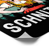 Ich gebe kein Schnitzel Beer Wurst Funny German Pr Poster (Ecke)