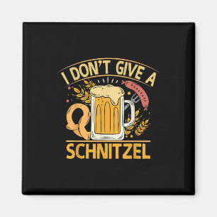 Ich gebe kein Schnitzel-Bierbretzel Magnet