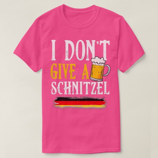 Ich gebe kein Schnitzel Deutscher Bierwurst Funny T-Shirt (Design vorne)