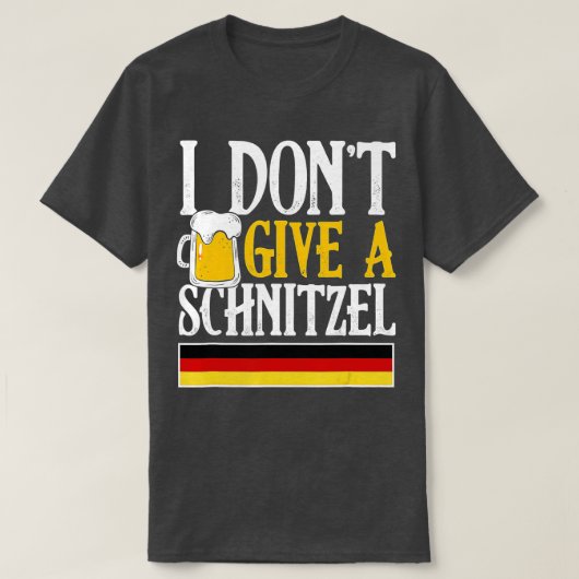 Ich gebe kein Schnitzel Deutscher Bierwurst Funny T-Shirt (Design vorne)