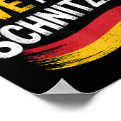 Ich gebe kein Schnitzel Deutscher Bierwürz Funny Poster (Ecke)