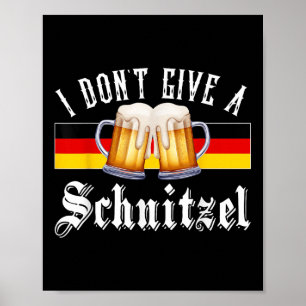 Ich gebe kein Schnitzel Deutschland Flagge Männer Poster