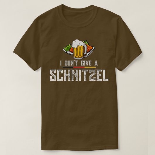 Ich gebe kein Schnitzel Deutschland Wurst Oktob T-Shirt (Design vorne)